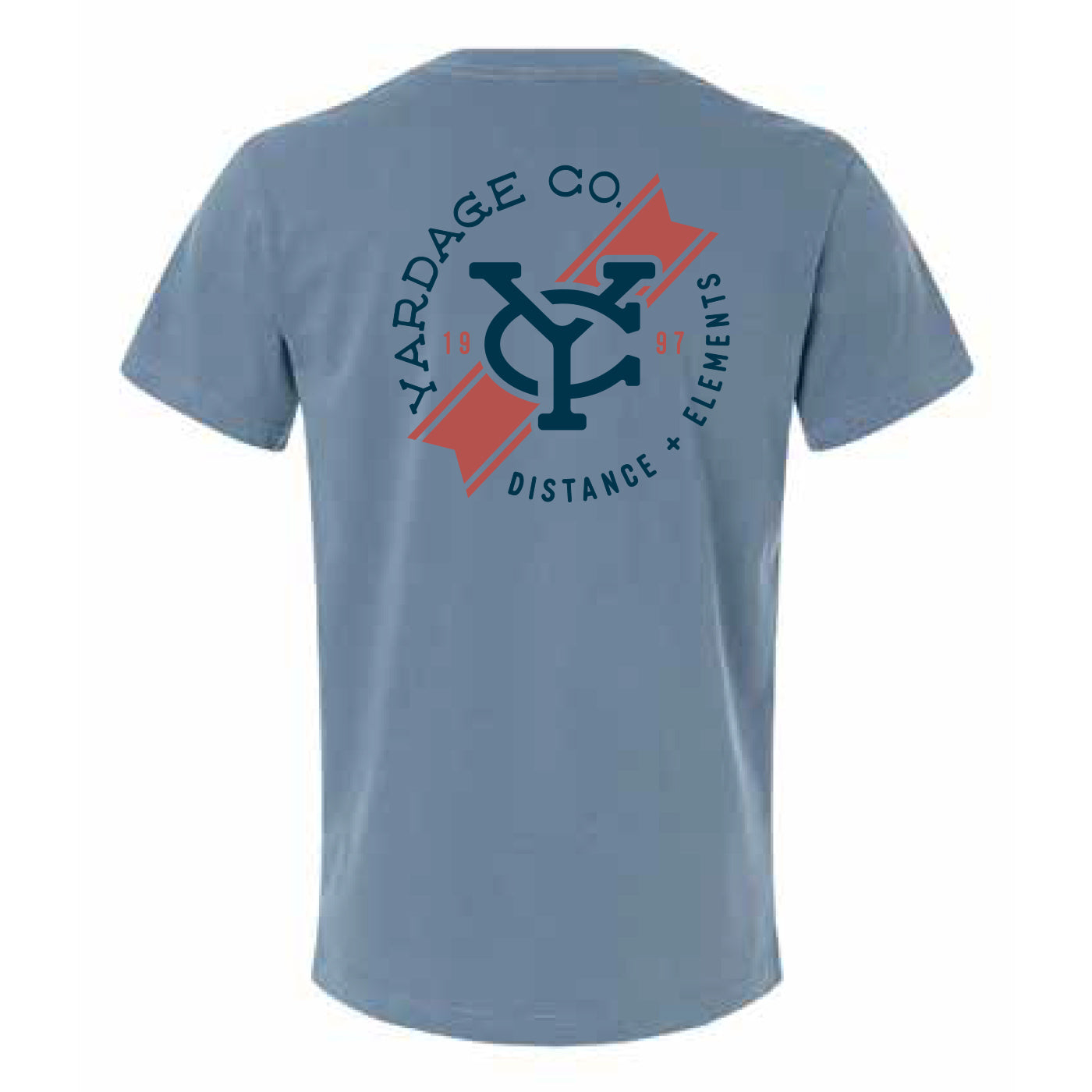 Back view of The Tahoe Tee in Slate