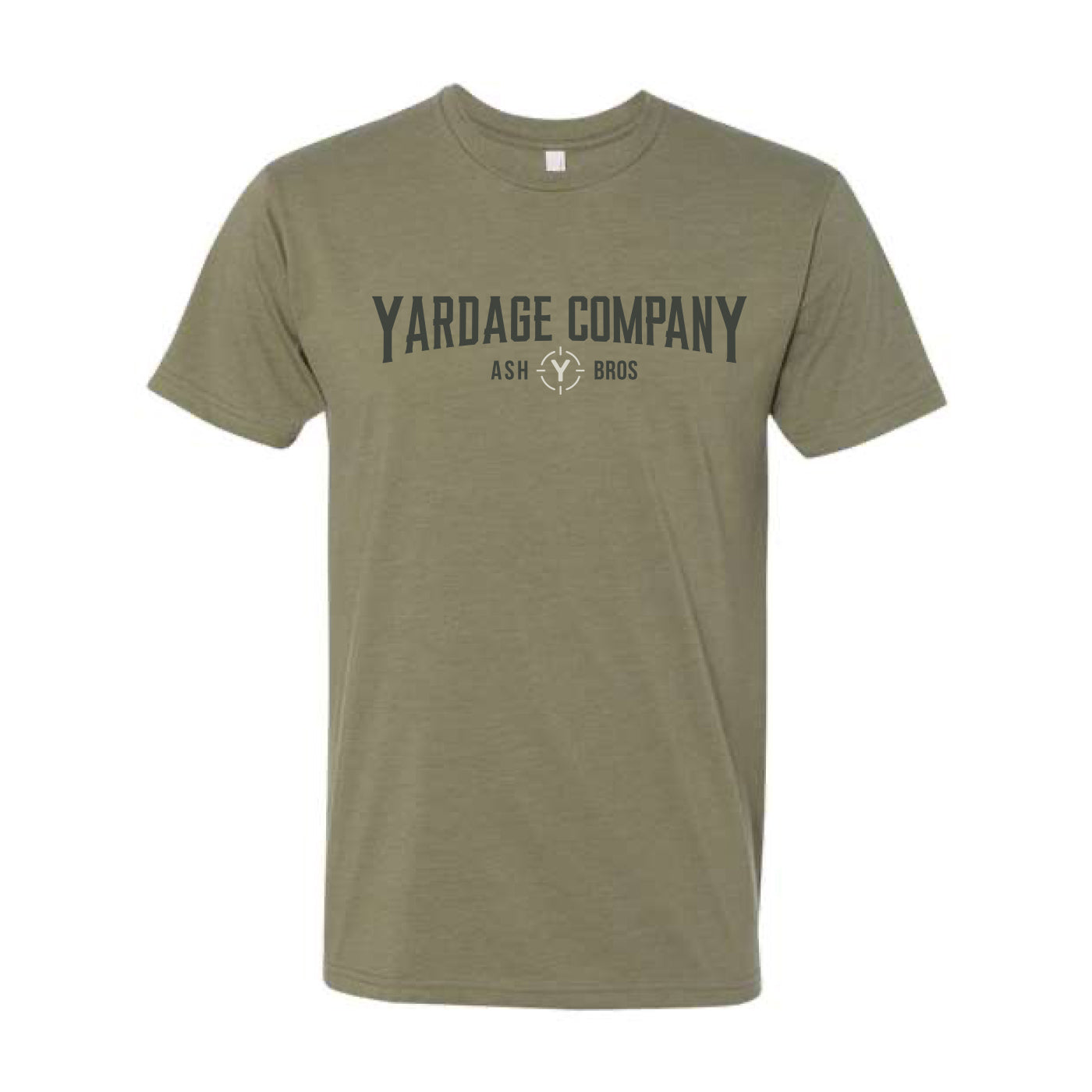 Ash Bros Anytime Tee in Olive front view