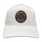 Yardage Circle Badge Curved Billed Trucker Hat front view