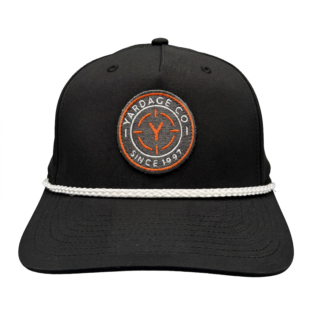 Yardage Circle Badge Rope Hat front view
