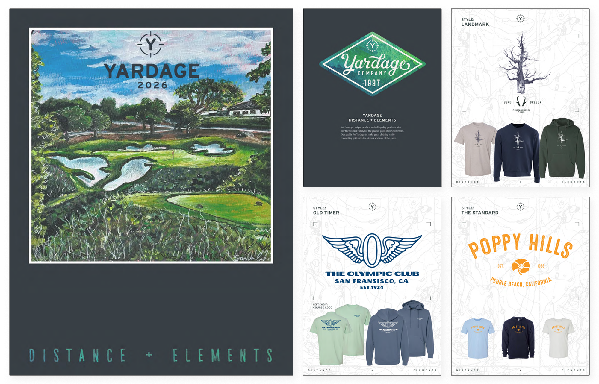 Yardage Golf Co 2026 Apparel Catalog