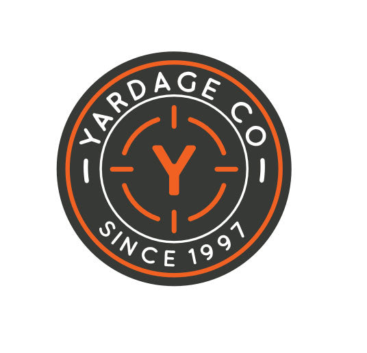 Logo of Yardage Co. with 'Y' and 'Since 1997' text on a white background