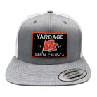Gray cap with Yardage Santa Cruz CA logo on a white background