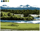 Pronghorn Golf Tournament Illustration